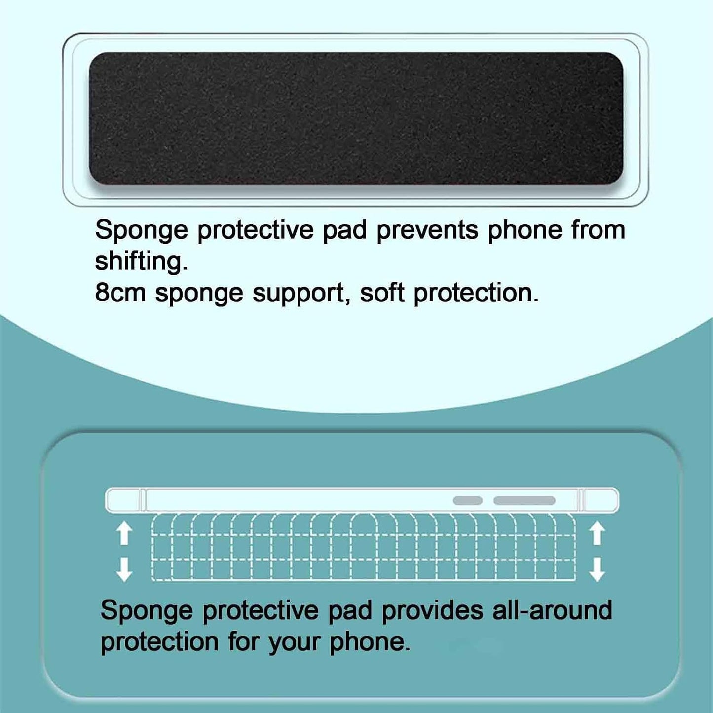 Traces-Free Phone Shower Holder Hd Sensitive Shower Phone Holder Waterproof 360° Rotation Extendable Universal Shower Phone Case for Sinks(Yellow)