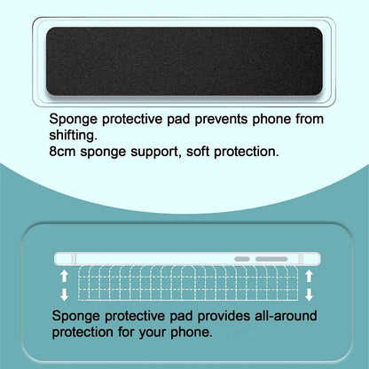 Traces-Free Phone Shower Holder Hd Sensitive Shower Phone Holder Waterproof 360° Rotation Extendable Universal Shower Phone Case for Sinks(Yellow)