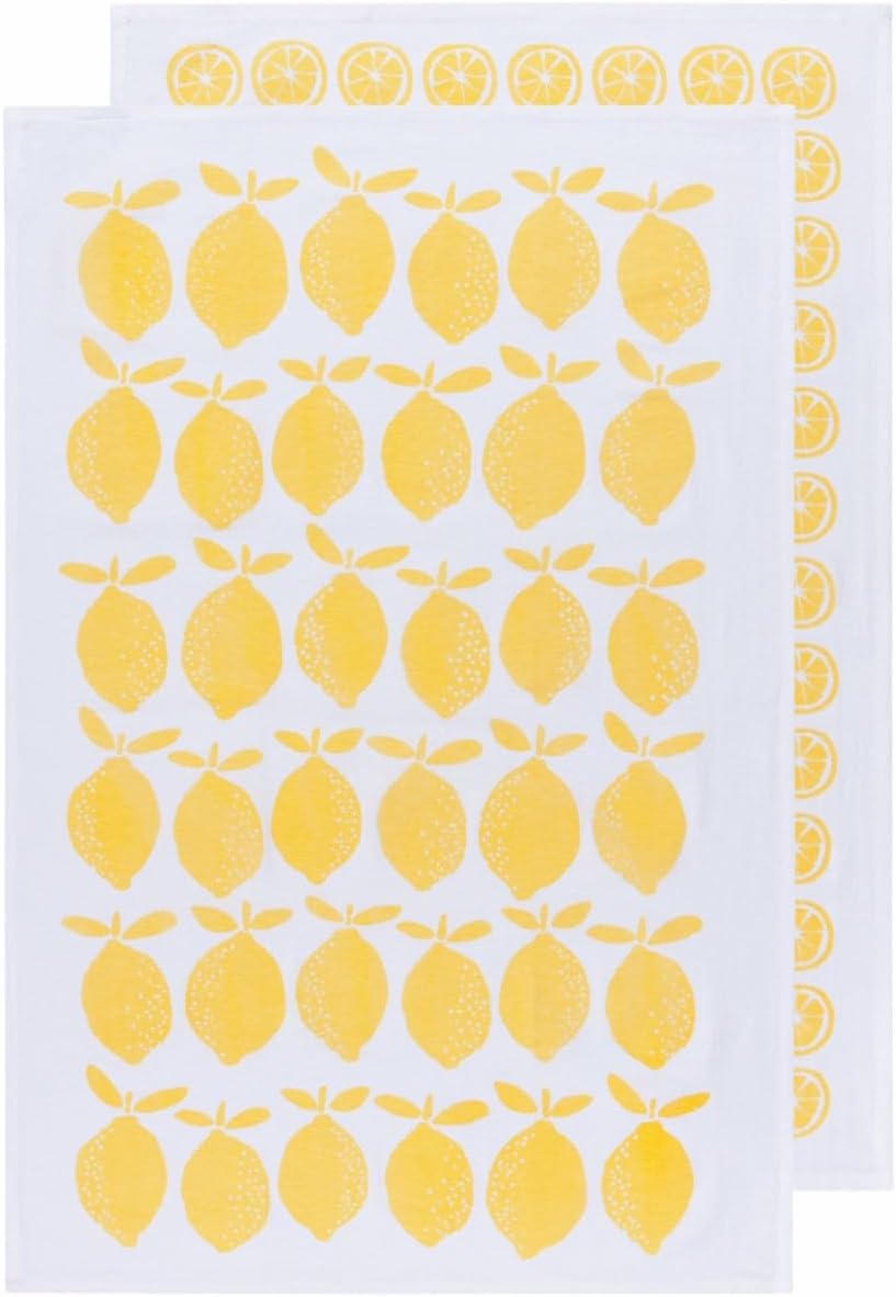 Floursack Dishtowel Set of 2 | Lemons