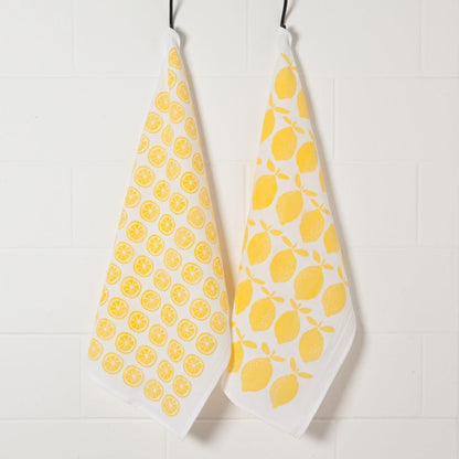 Floursack Dishtowel Set of 2 | Lemons