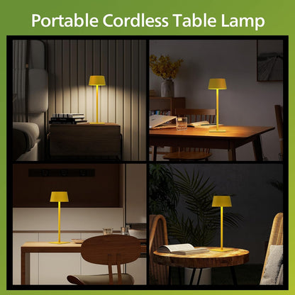 Philips Solar Outdoor Table Lamp, Portable LED Desk Light,Cordless Battery-Operated，2 Adjustable Height, Touch Control & Stepless Dimming Night Light，Waterproof for Garden, Bedroom
