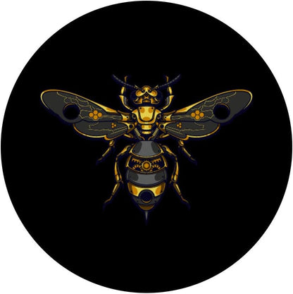 Steampunk Bee - Mechanical yellow and black PopSockets PopGrip: Swappable Grip for Phones & Tablets