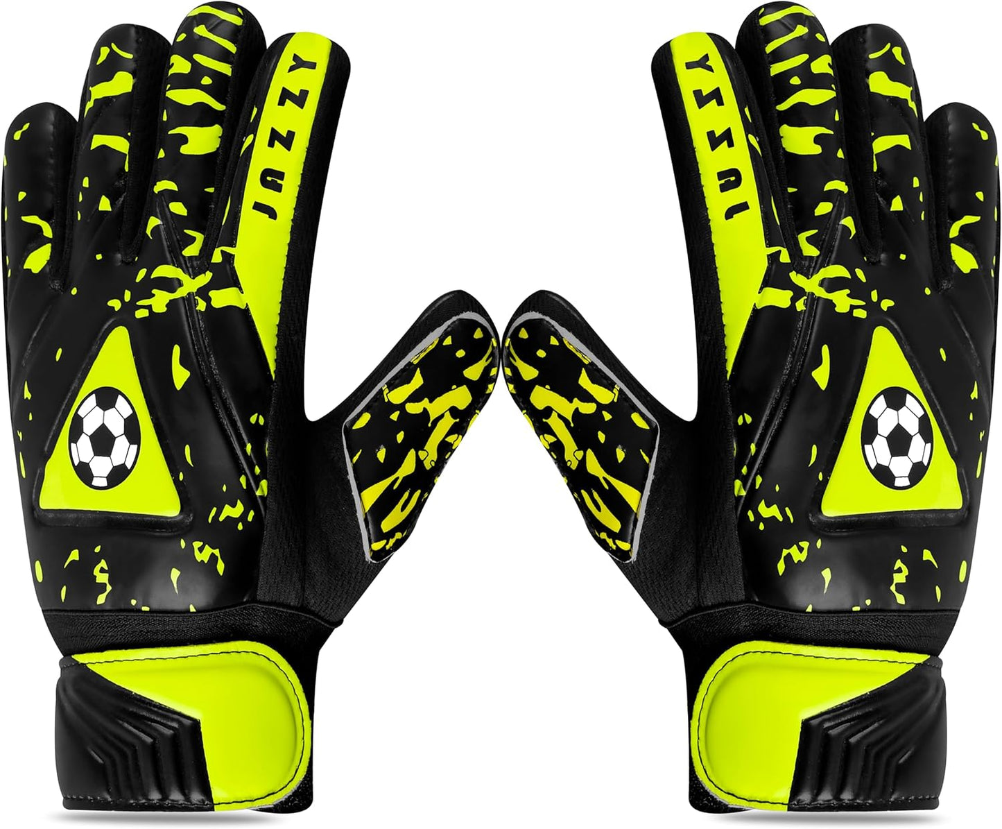 Youth Goalie Gloves with Double Wrist Protection, Non-Slip Latex Material