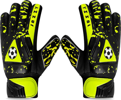 Youth Goalie Gloves with Double Wrist Protection, Non-Slip Latex Material