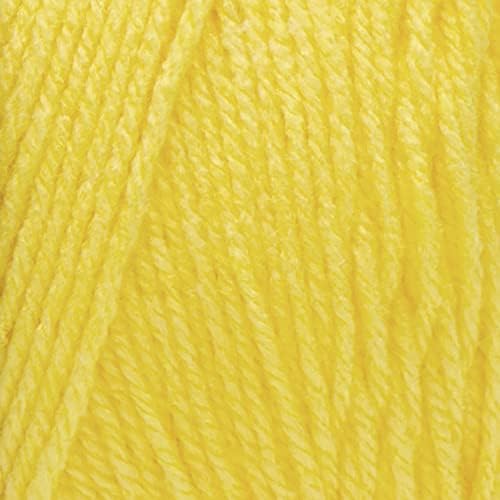 Super Saver Jumbo Yarn for Crocheting, Bright Yellow, 2-Pack