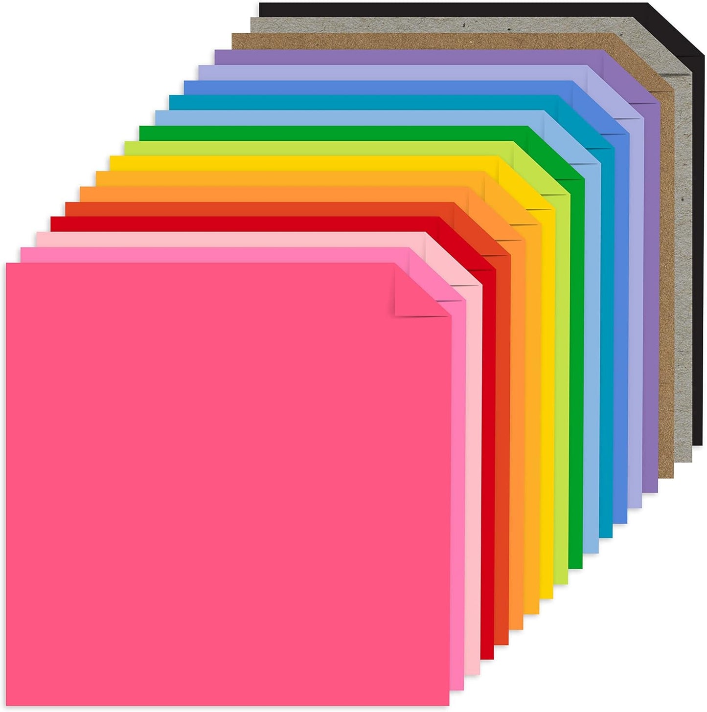 Astrodesigns/Creative Collection Starter Kit Cardstock, 12" x 12", 65 lb/176 gsm 18-Color Assortment, 72 Sheets (46408-03)