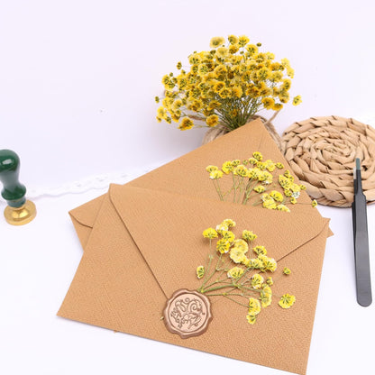 Yellow 70 Pcs Mini Babies Breath Pressed Flower for Resin Art / Invitations Card Decor/Bookmark Jewelry DIY Craft, Real Dried Pressed Baby Breath Flowers Bulk with 2 Tweezers.