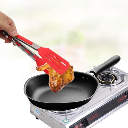Cooking Tongs Kitchen Tongs with Silicone Tips Heavy Duty Stainless Steel Food Tongs Heat Resistant up to 230°F for Grill, BBQ, Frying, Baking(Yellow)