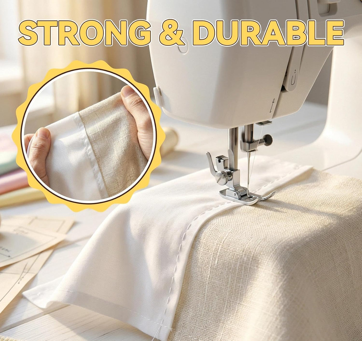 ilauke 95Pcs Sewing Thread Kit, 45 Colors Thread | 400 Yards Thread for Sewing Machine & Hand, AAA-Grade Polyester Threads with Prewound Bobbins, Easy to Find the End