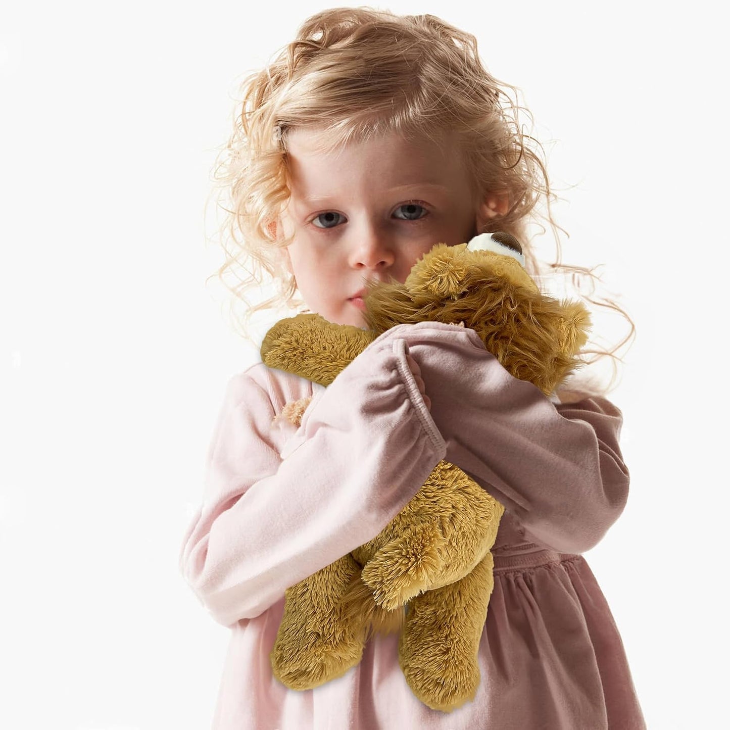 16" 2 Lbs Yellow Lion Weighted Stuffed Animals, Plush Pillow Toy | Sensory Comfort Weighted Plush Throw Toy, Kawaii Plushies Hugging Toy Gifts for Kids & Adults (Lion, 16 inch 2 Pounds)
