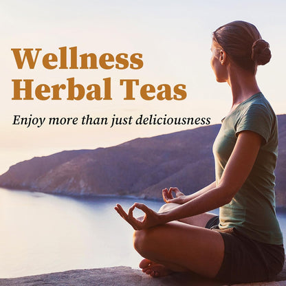 Lemon Ginger Tea Bags, 50 Teabags - Pleasantly Spicy & Warming - Non-GMO - Caffeine-free - Support Healthy Digestion & Boost Immunity