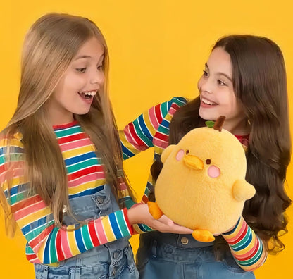 Cute Fruit Pear Duck Stuffed Animal Plush Toy Pillow - Girls and Boys Birthday Gift - 11.8" (Yellow 11.8)