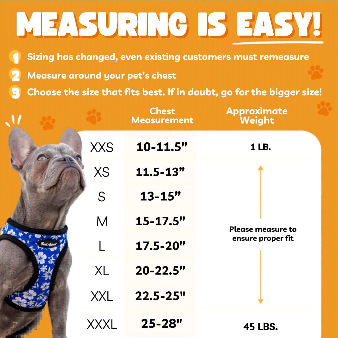 Yellow Step-in Dog Harness for Extra Small Sized Pets – Updated Sizing, Re-Measuring is Essential – Soft Vest Harness – Anti-Choke with Adjustable Strap & Heavy Duty Clip – XS
