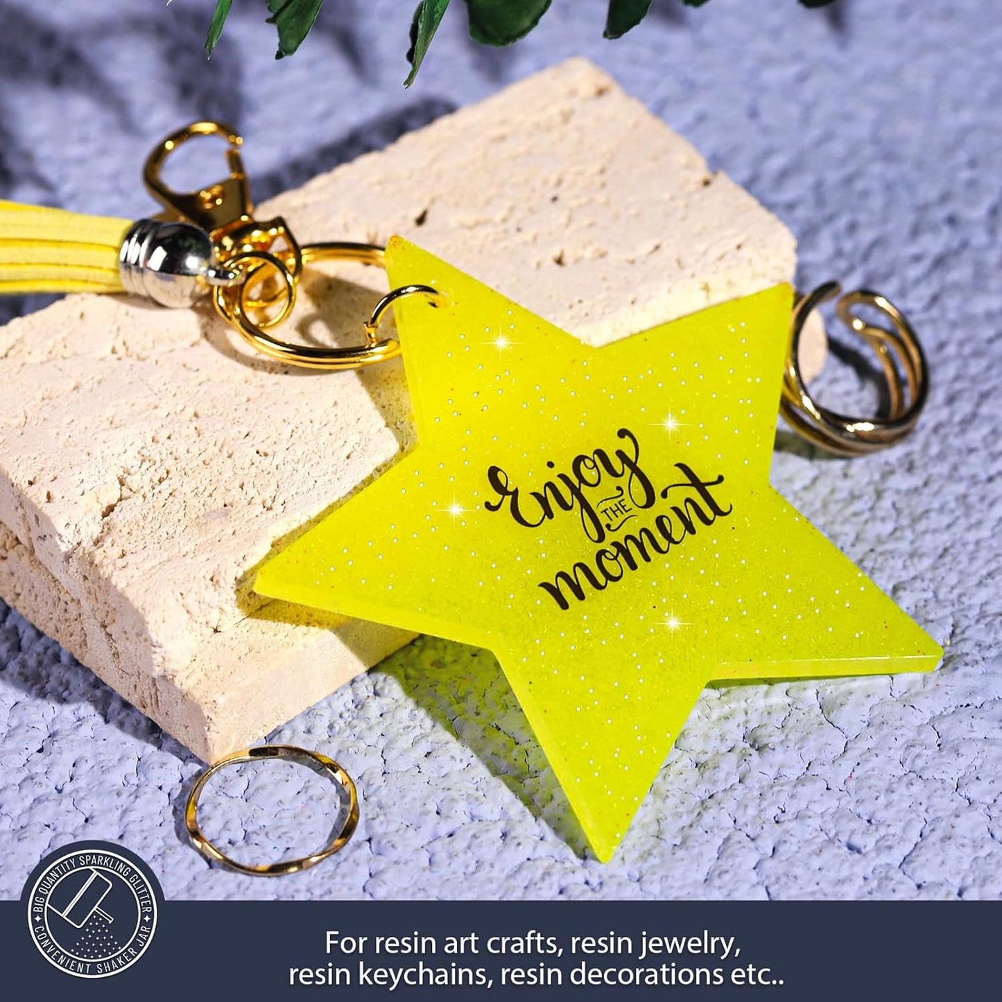 Yellow Glitter, 150g/5.29oz Yellow Fine Glitter, Craft Glitter for Resin, Crafts, Tumbler, Nail Body, DIY Party Decorations