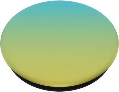 Summer Sky Teal Blue Yellow Gradient Ombre Fade PopSockets PopGrip: Swappable Grip for Phones & Tablets