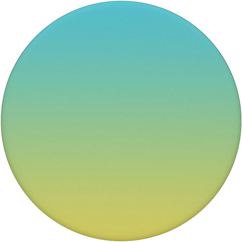 Summer Sky Teal Blue Yellow Gradient Ombre Fade PopSockets PopGrip: Swappable Grip for Phones & Tablets