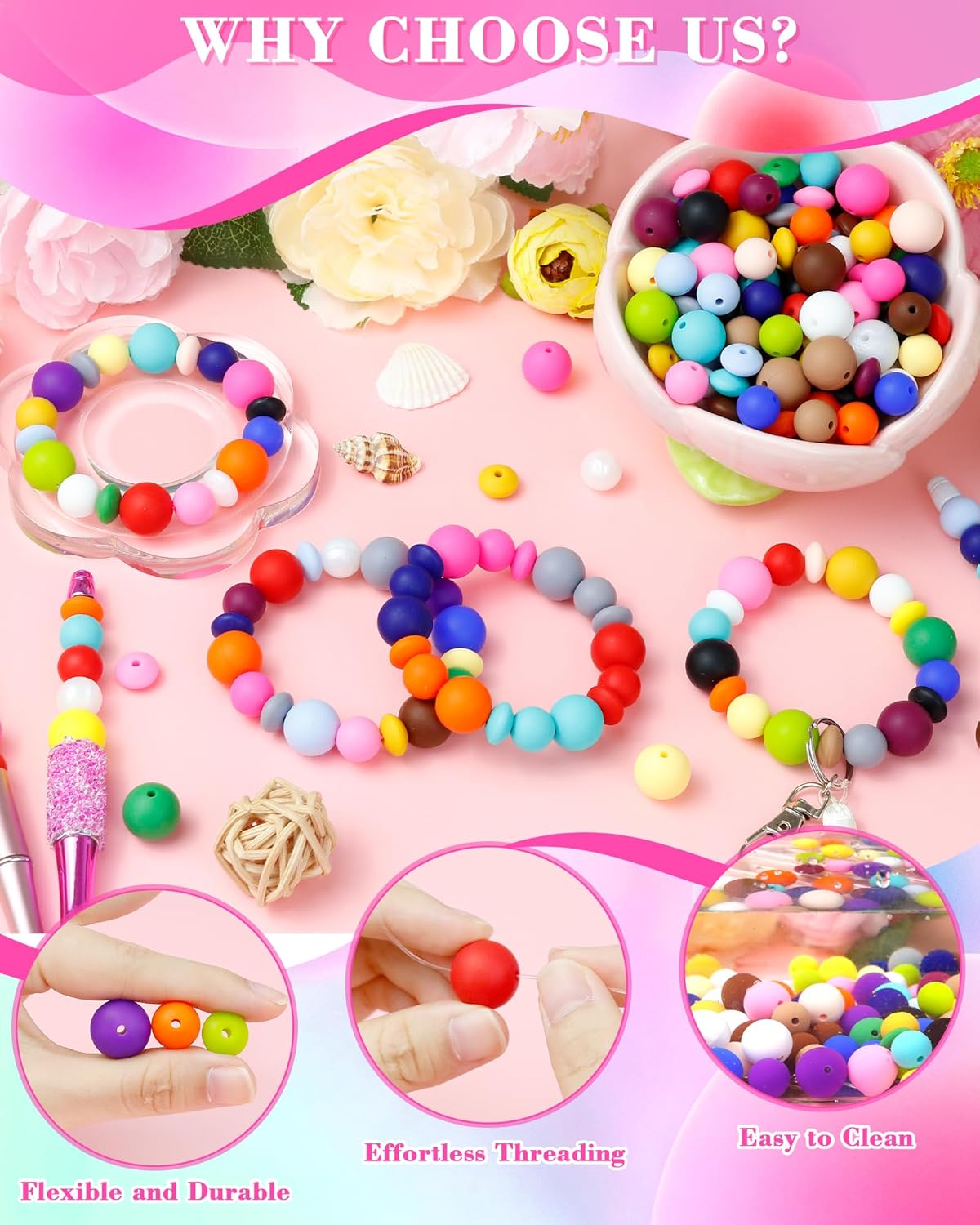 200Pcs Mixed Silicone Beads, 12mm, 15mm for Keychain & DIY Crafts | Mustard Yellow, Round & Lentil Silicone Beads, Seamless Finish, Easy to String, Resistant to Wear, Ideal for Daily Use