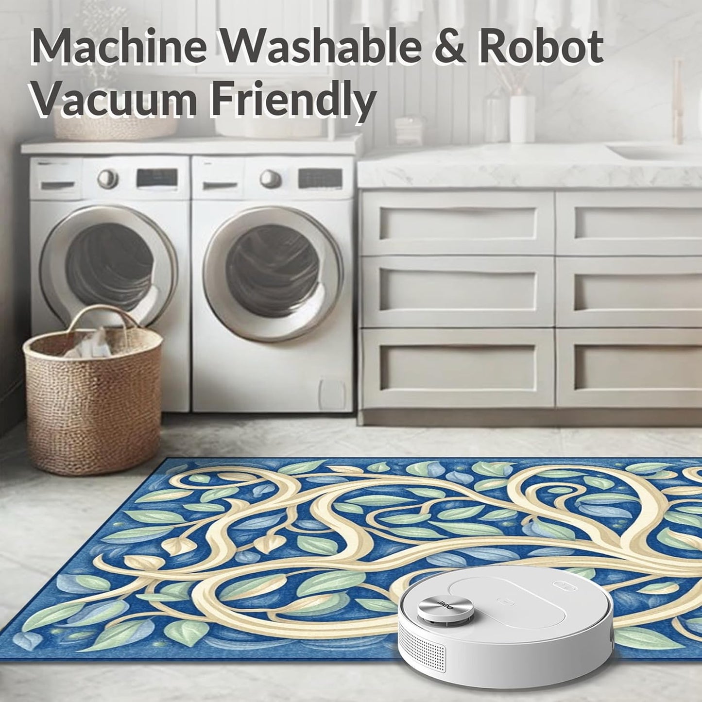 Flatwoven High Traffic Area Rug 5x7, Vivid Dreamscape Abstract Swirls Modern Artistic Design, Non Slip, Stain Resistant, Washable Area Rugs for Living Room, Bedroom (Yellow, 5x7)