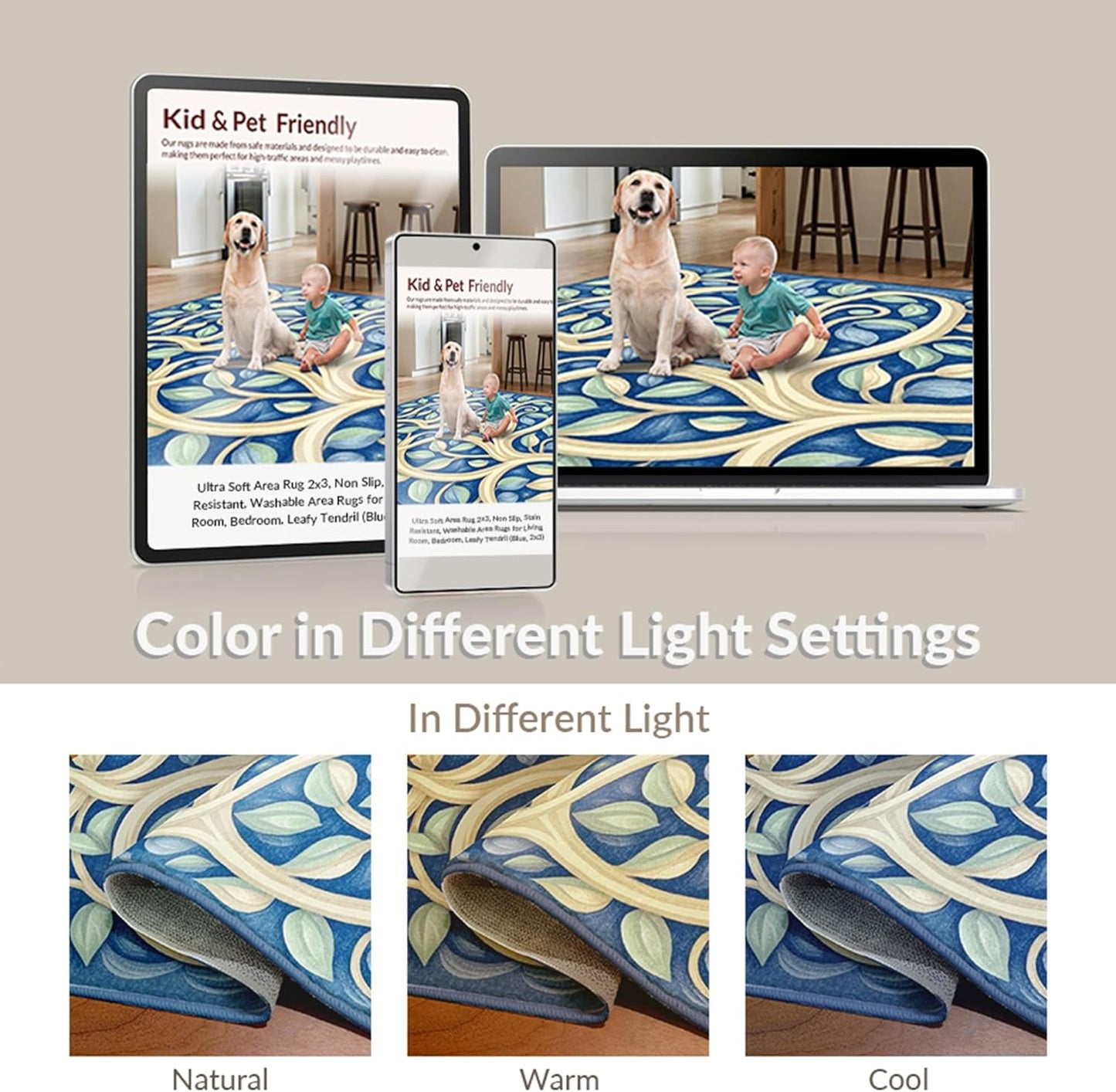 Flatwoven High Traffic Area Rug 5x7, Vivid Dreamscape Abstract Swirls Modern Artistic Design, Non Slip, Stain Resistant, Washable Area Rugs for Living Room, Bedroom (Yellow, 5x7)