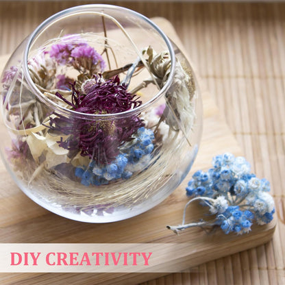 Mini Dried Gypsophila Flower Kit, 30Pcs 4 Inch Yellow Natural Pressed Floral Bundles with Tweezer for DIY Resin Crafts Gift Wedding Christmas Card Decor Flower Bouquets