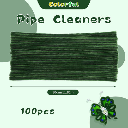 Pipe Cleaners Craft, 100Pcs Yellow Chenille Stems for Craft Supplies | Yellow Pipe Cleaners Bulk for Home Arts and Crafts Supplies, DIY Festivals Bouquet Limpia Pipas for Flower Making