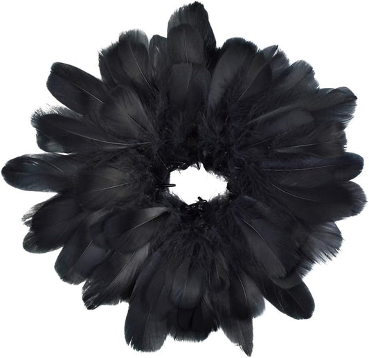 100 Pieces 8-12cm Natural Goose Feathers for DIY Craft Wedding Party Home Decorations, Yellow