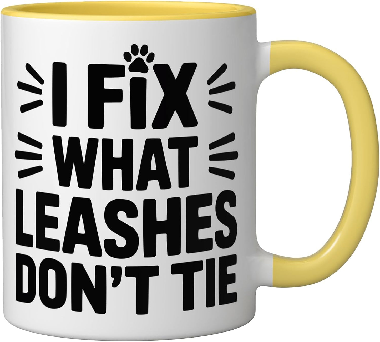 Veterinary Surgeon Veterinarian Pet Animal Care Ceramic Mug, Yellow/White, 11oz