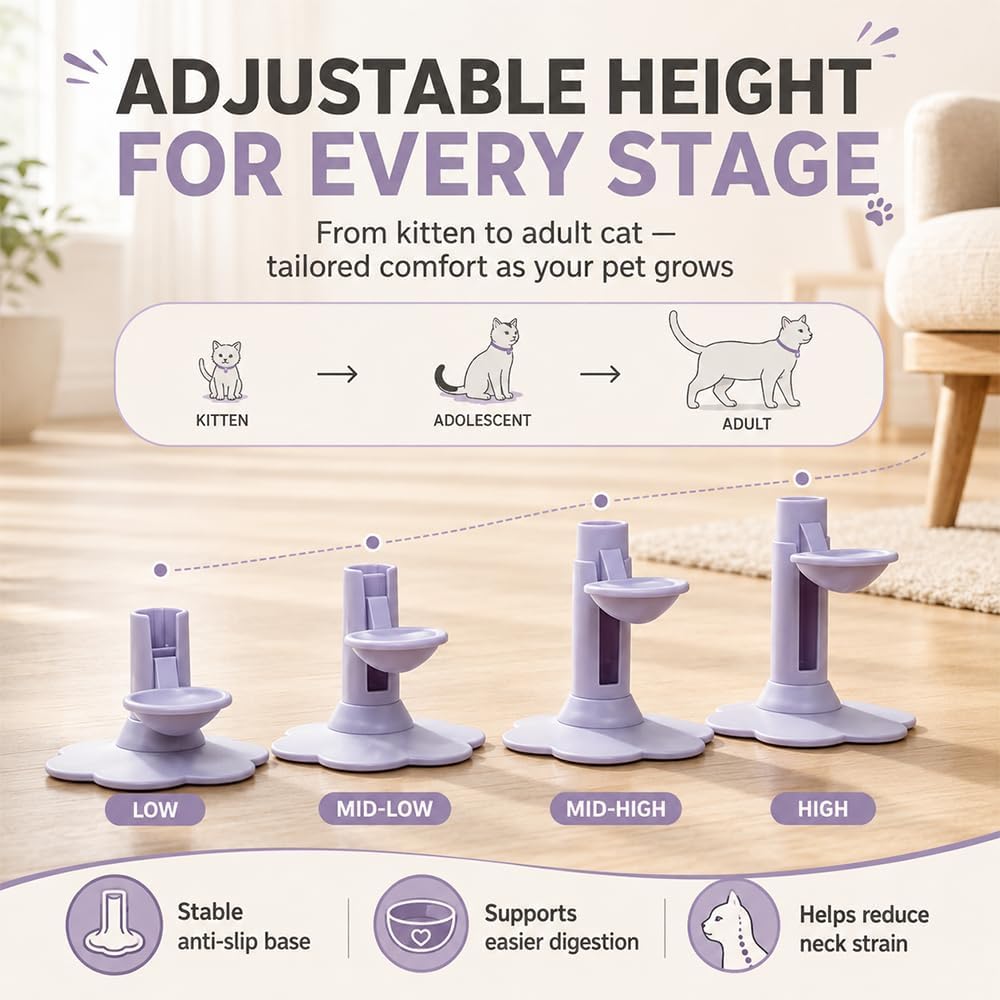 Gravity Cat Water Dispenser Stand Spill Proof Automatic Refill Bowl Anti-Tip Bottles Elevated Drinking Tray with Suction Base and Wide Footprint for Standard Bottles，Yellow