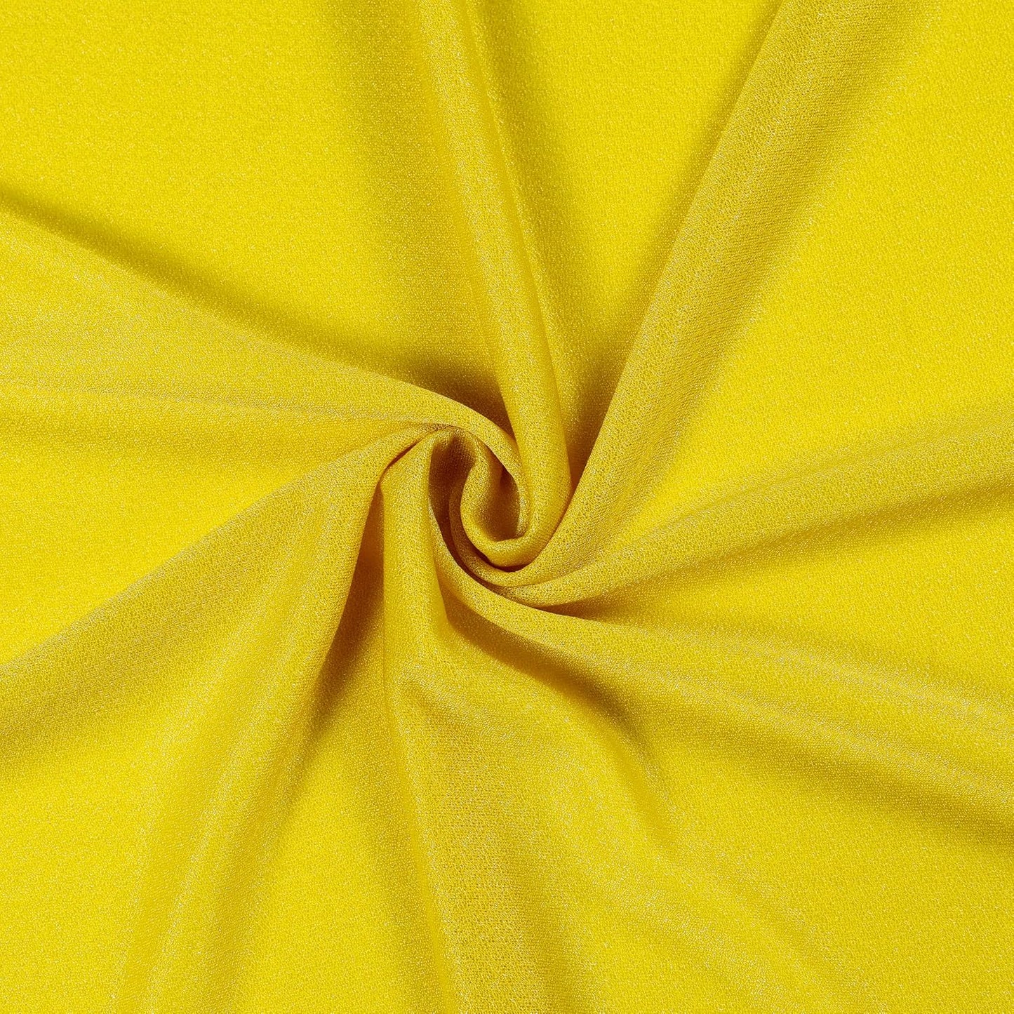 Pack of 1 Panel (30 Inch X 20 Feet) Wedding Arch Draping Fabric Sheer Chiffon Fabric Drapery for Wedding Ceremony Reception Swag Backdrop Canopy Chuppah ARBO Altars Decoration (Yellow)