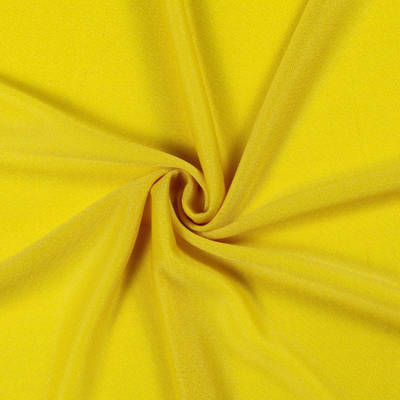 Pack of 1 Panel (30 Inch X 20 Feet) Wedding Arch Draping Fabric Sheer Chiffon Fabric Drapery for Wedding Ceremony Reception Swag Backdrop Canopy Chuppah ARBO Altars Decoration (Yellow)
