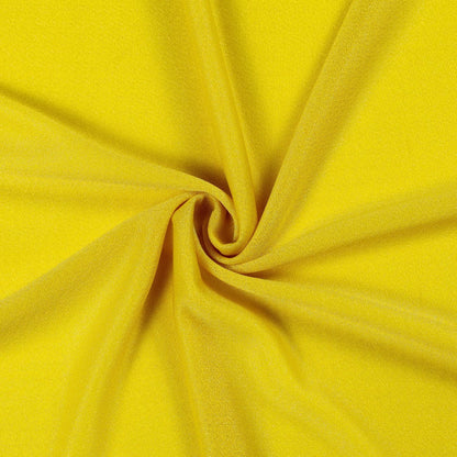 Pack of 1 Panel (30 Inch X 20 Feet) Wedding Arch Draping Fabric Sheer Chiffon Fabric Drapery for Wedding Ceremony Reception Swag Backdrop Canopy Chuppah ARBO Altars Decoration (Yellow)