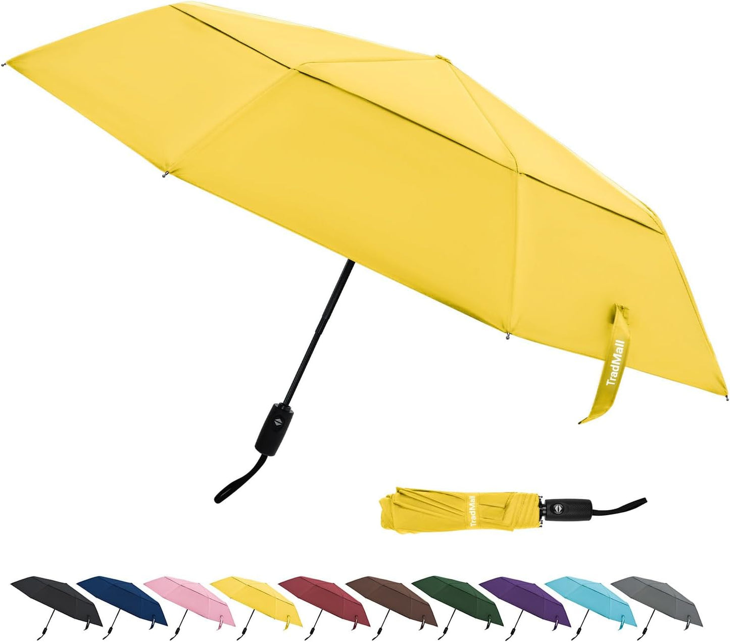 Travel Umbrella 42/45 Inches Double Vented Canopy