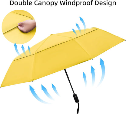 Travel Umbrella 42/45 Inches Double Vented Canopy