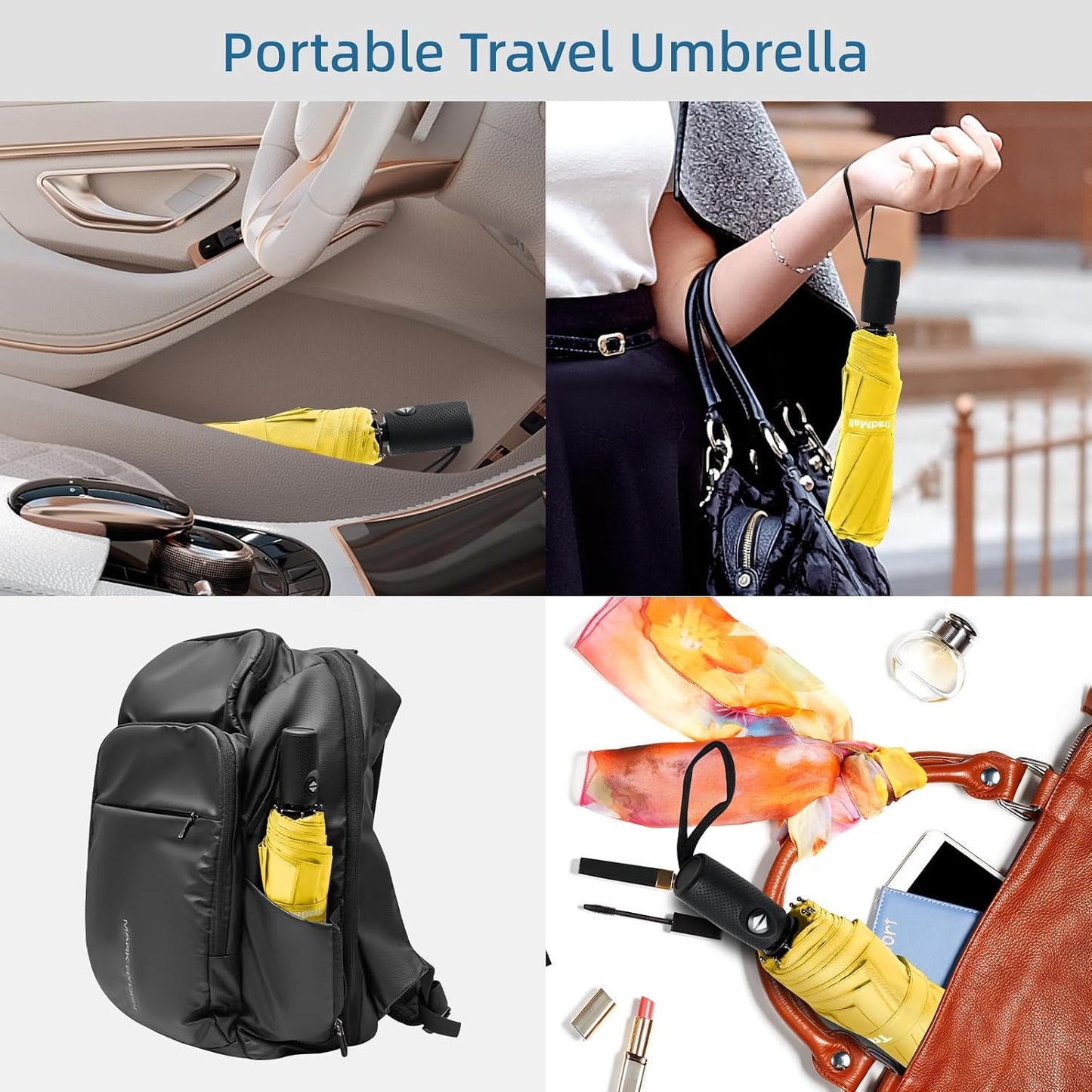 Travel Umbrella 42/45 Inches Double Vented Canopy