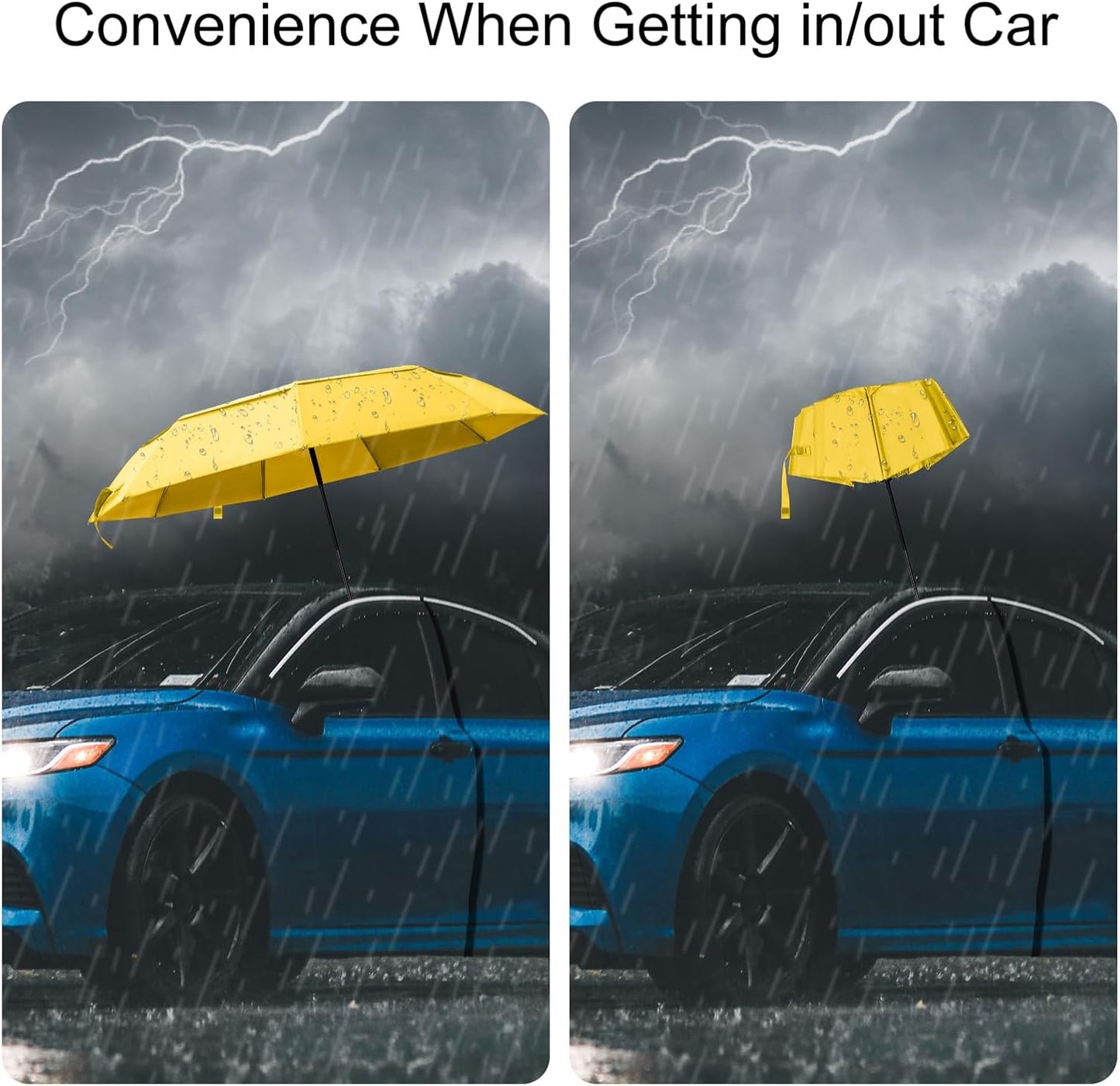 Travel Umbrella 42/45 Inches Double Vented Canopy