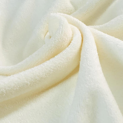 3 Pieces Light Yellow Lace Bath Towels Set, Velvet Bath Towel Hand Towels Set (1 Bath Towel+2 Hand Towels)