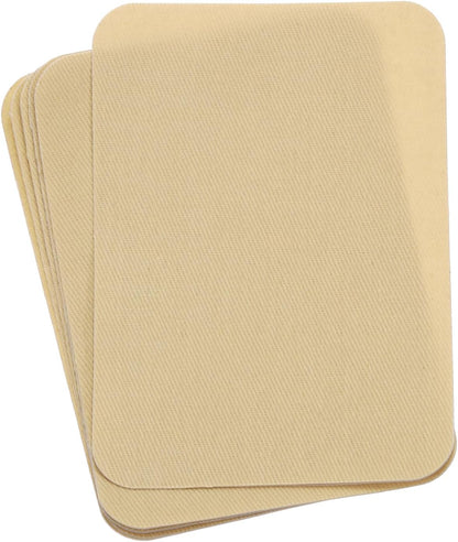 6 Pcs Iron on Patches Fabric Repair Patch 4"x3" Patches for Clothes Iron on Patches for Jeans, Bags, Sofa,Tent Cream Yellow