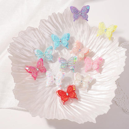 Butterfly Hair Clips: Kids Clips (Yellow, 2 Pack of 5 Count) for Birthday, Christmas, Children's Day Gift