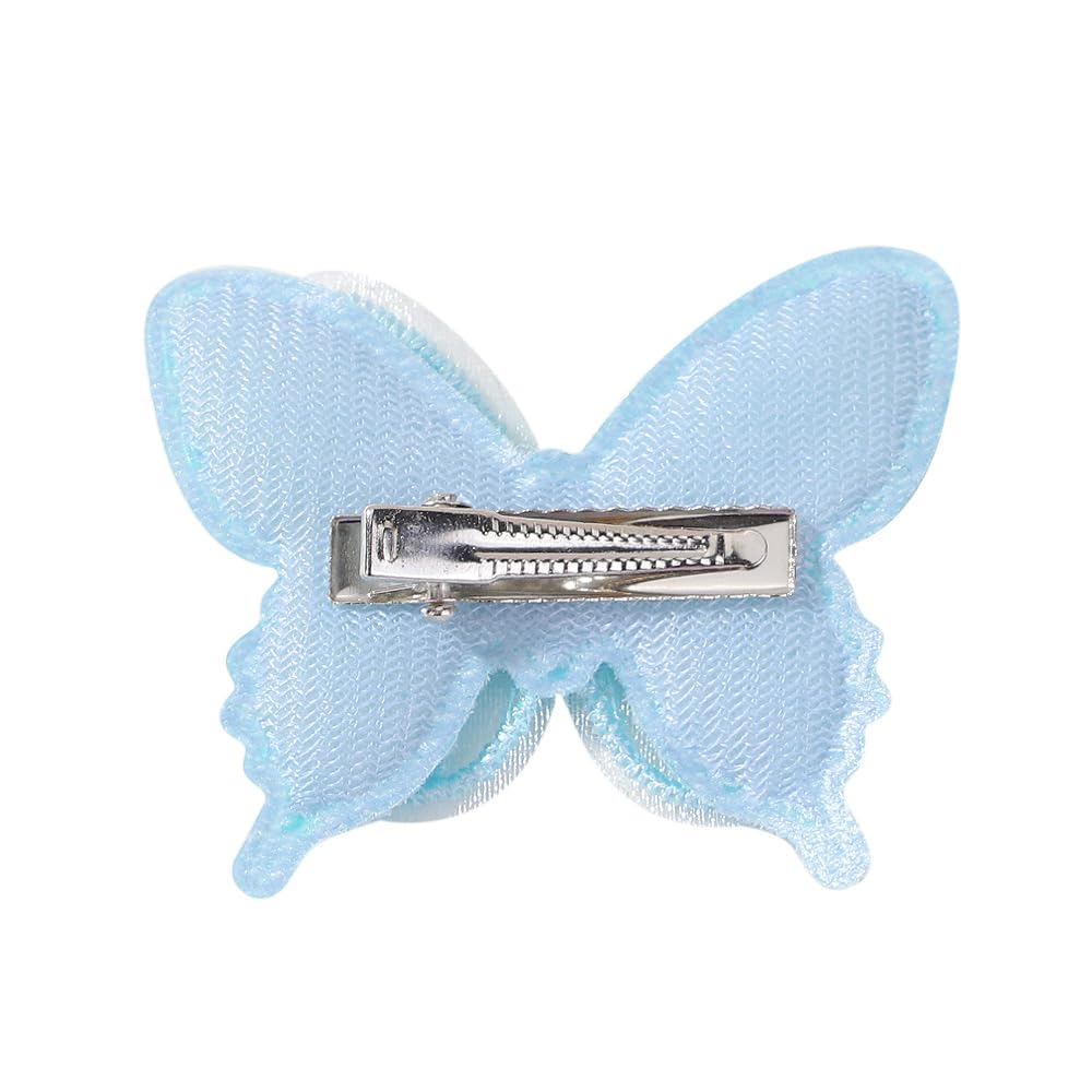 Butterfly Hair Clips: Kids Clips (Yellow, 2 Pack of 5 Count) for Birthday, Christmas, Children's Day Gift