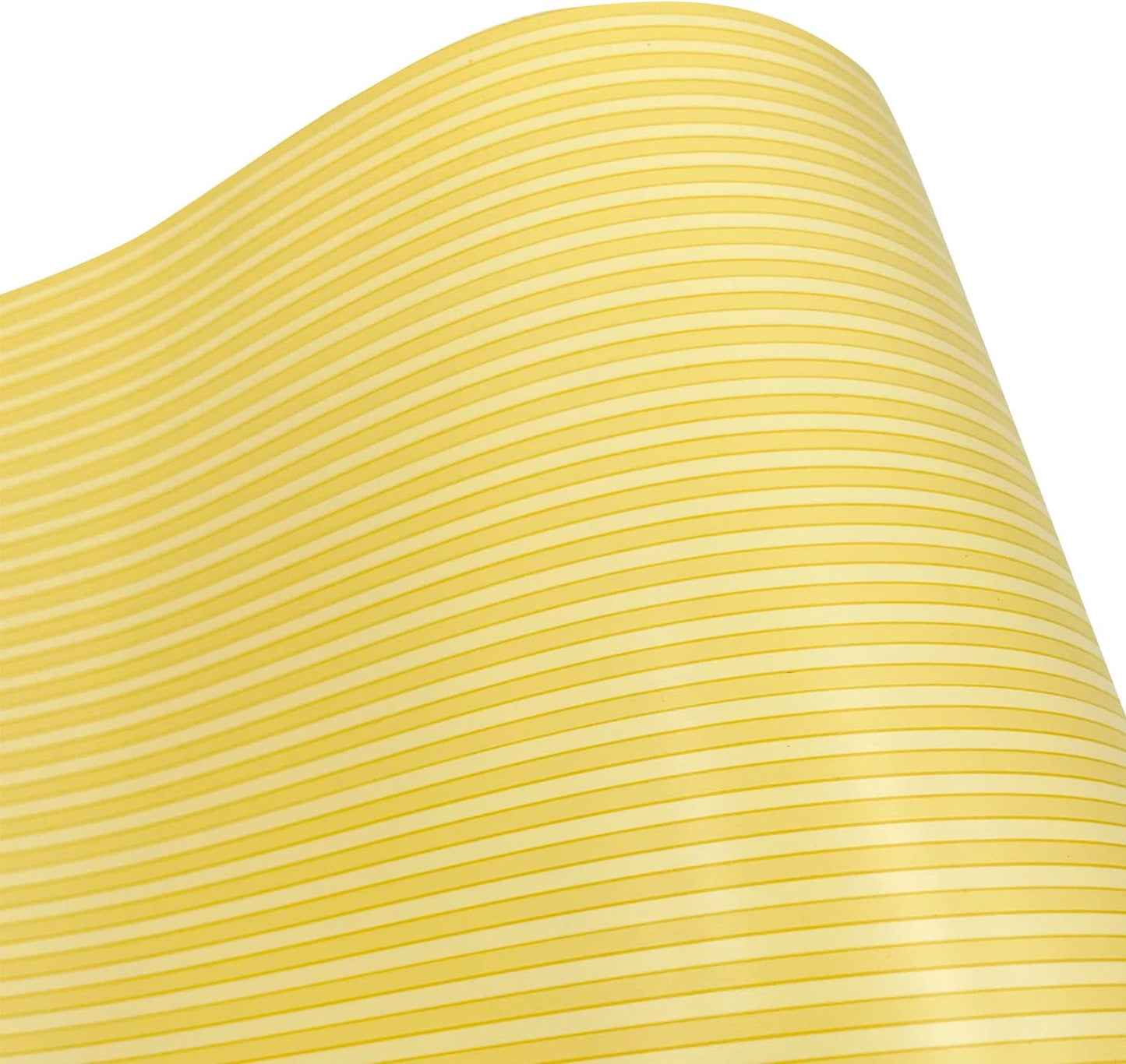 Yifely Yellow White Stripes Shelf Liner Drawer Units Decor Sticker Self-Adhesive Tabletop Protect Paper 17.7 Inch by 9.8 Feet