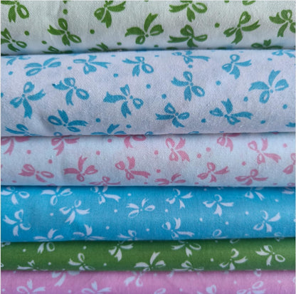 7PCS 9.8" x 9.8"(25 * 25CM) Quilting Fat Quarters Fabric Bundles, for Sewing Crafting,Print Floral Striped Polka Dot 100% Cotton Gingham Fabric (Yellow, 25 * 25cm)