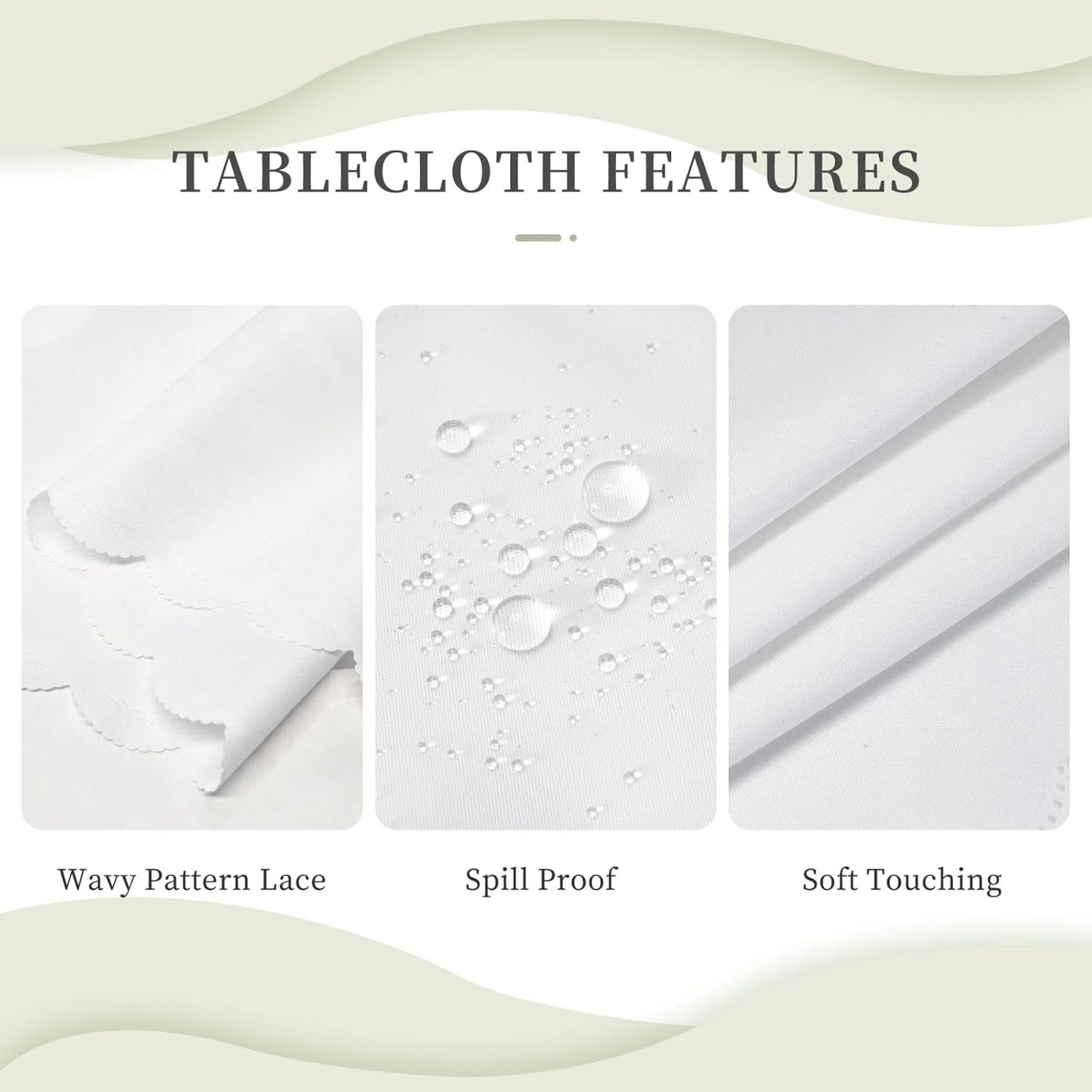 Cute Dog Paws Table Cloth for Dining Tables, Reusable Puppy Paw Doggy Tablecloths Brown Yellow Dog Footprints Tabletop Decoration Rectangle Table Cover for Home Kitchen Holiday 54x72Inch