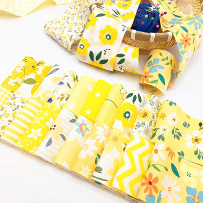 80 Pcs Jelly Roll Fabric Strips for Quilting Fabrics, Sewing Supplies 2.6 Inch Precut Cotton Fabric Bundles, Perfect for Quilt Projects Yellow