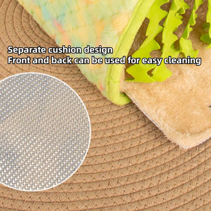 Guinea Pig Hideout - Fleece Tunnel House Cage Accessories for Rat Hamster Hedgehog Chinchilla Small Animal - Playing Sleeping Hunting Resting Washable Tube (Yellow,Small)