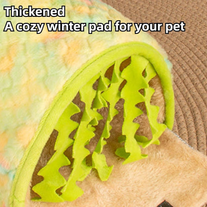 Guinea Pig Hideout - Fleece Tunnel House Cage Accessories for Rat Hamster Hedgehog Chinchilla Small Animal - Playing Sleeping Hunting Resting Washable Tube (Yellow,Small)