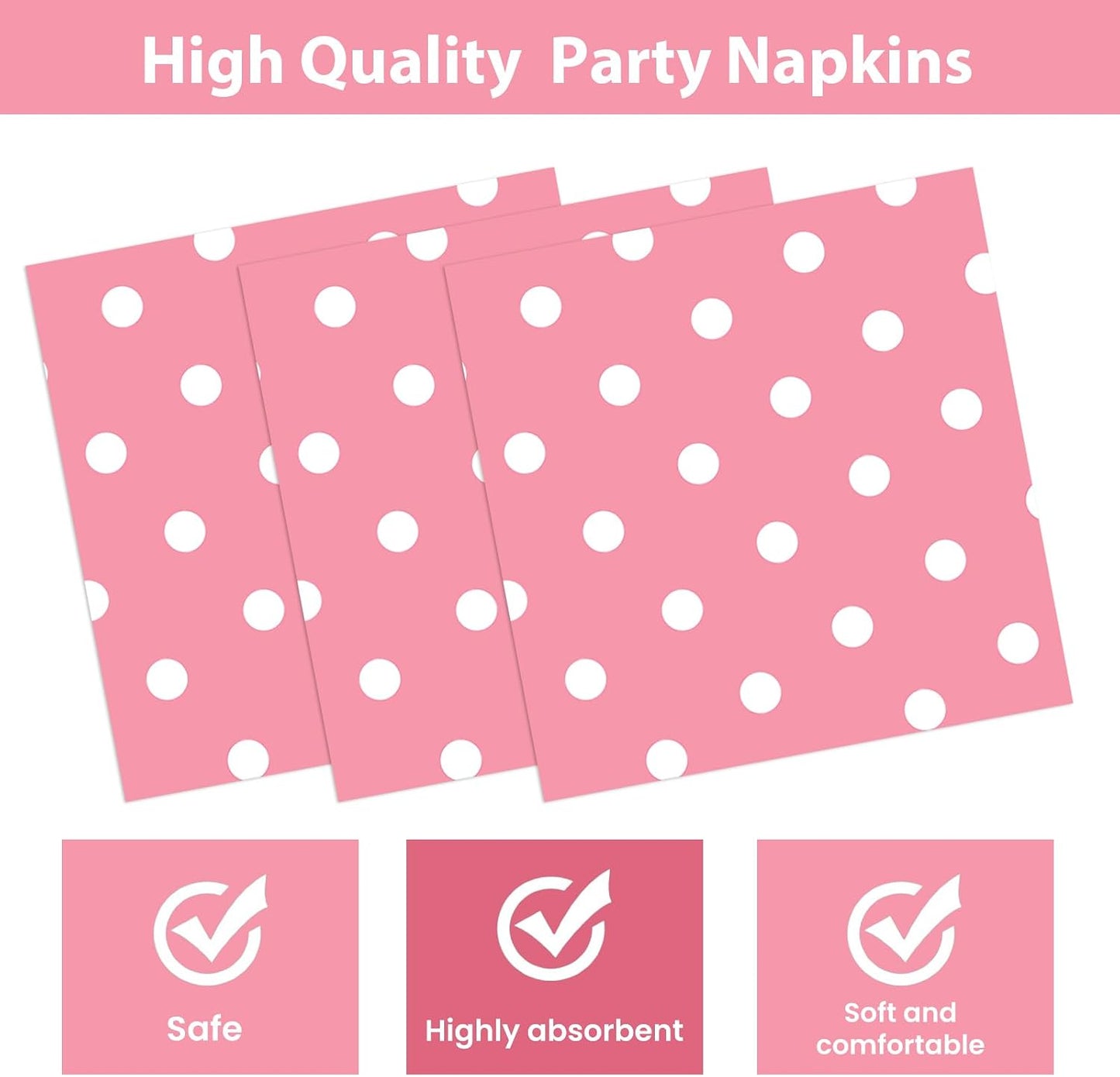 50PCS Yellow Polka Dot Paper Plates and Napkins Party Supplies, Yellow and White Party Plates and Napkins Tableware Set for Birthday Bridal & Baby Shower Wedding Party Decoration