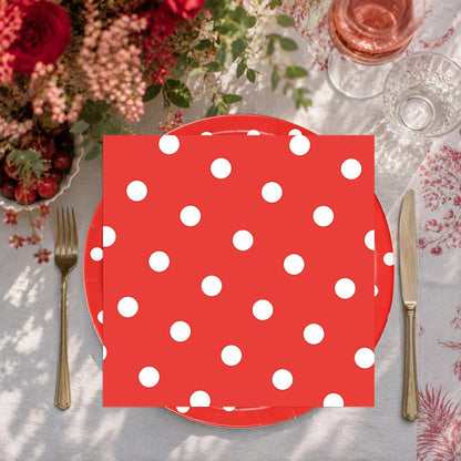 50PCS Yellow Polka Dot Paper Plates and Napkins Party Supplies, Yellow and White Party Plates and Napkins Tableware Set for Birthday Bridal & Baby Shower Wedding Party Decoration
