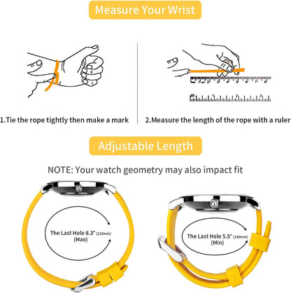 Silicone Watch Bands Rubber - Yellow Quick Release Watch Straps Soft - Waterproof Military Watch Strap for Men Women - for Smart Watches Bracelet Replacement 18mm 19mm 20mm 21mm 22mm