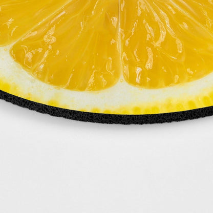 Lemon Slice Mousepad, Tropical Mouse Pad, Fruit Mousepad, Vegan Mouse Pad, Funny, Food Mousepad