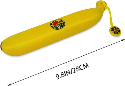 Sun Rain Umbrella UM-Banana Folding Yellow Umbrella UV Protection for Outdoor Activities Fancy Gifts